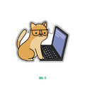 CAT STUDYING