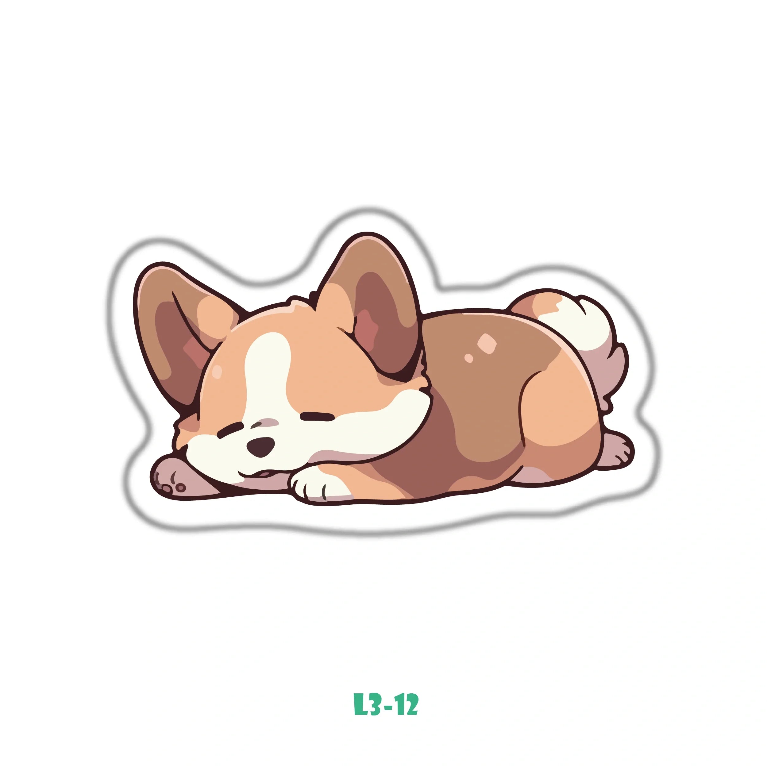 SNOOZING CORGI