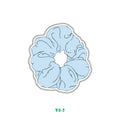 BLUE SCRUNCHIE
