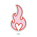 PINK HEART FLAME