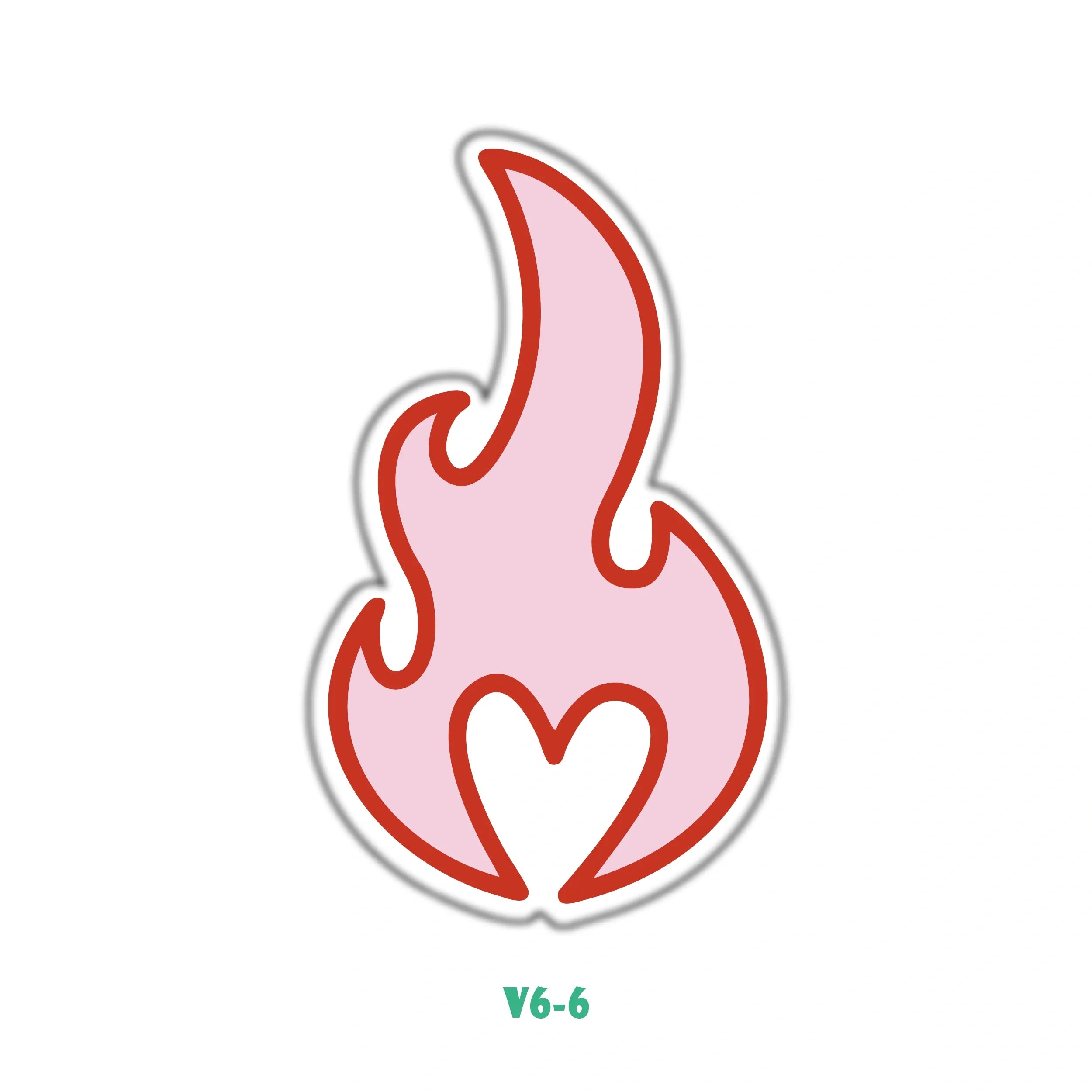 PINK HEART FLAME